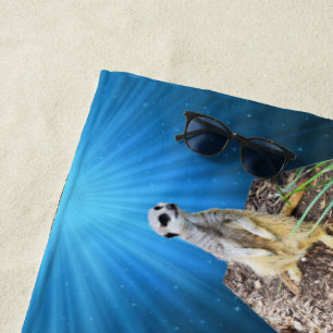 Meerkat im Sonnenlicht, Strandtuch