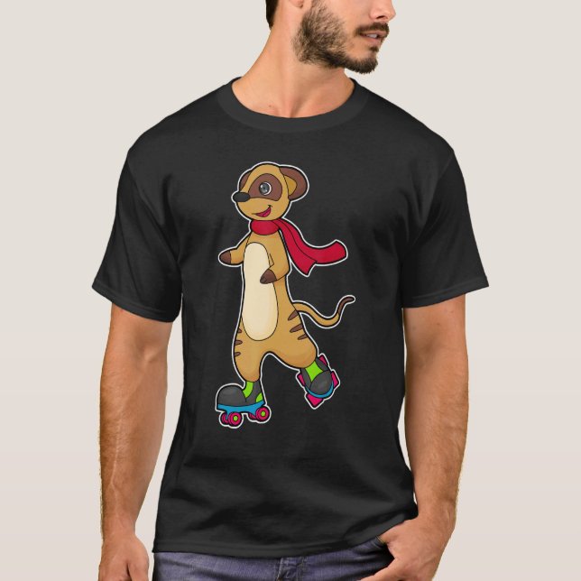 Meerkat Inline skating Roller skates Sports T-Shirt (Vorderseite)