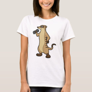 Meerkat Krafttraining mit Dumbell T-Shirt
