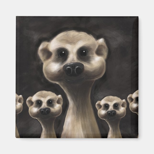Meerkat Kühlschrankmagnet Magnet (Vorne)