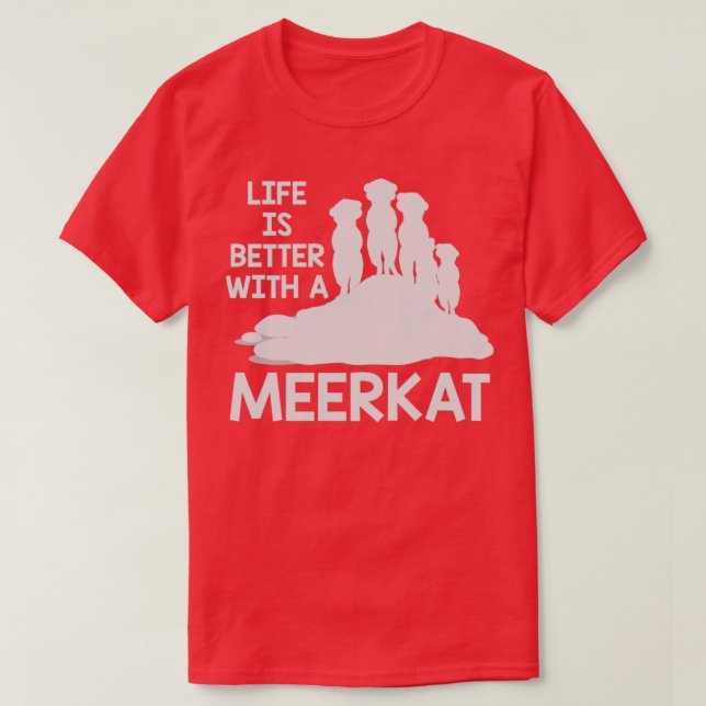 Meerkat Lover Tierspende Meerkat T-Shirt (Design vorne)