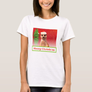 Meerkat Meery Weihnachtslustiger WeihnachtsT - T-Shirt