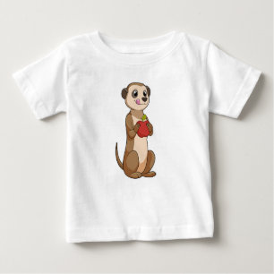 Meerkat mit Apple Baby T-shirt
