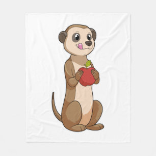 Meerkat mit Apple Fleecedecke
