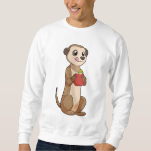 Meerkat mit Apple Sweatshirt