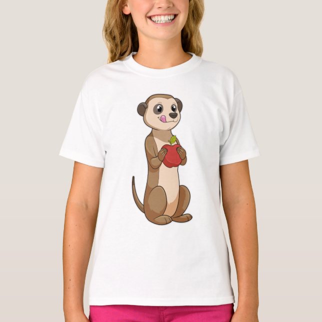 Meerkat mit Apple T-Shirt (Vorderseite)