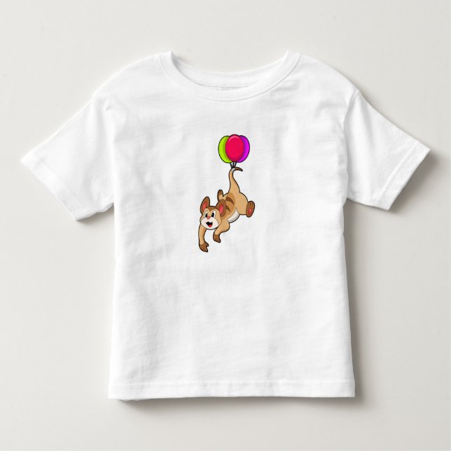 Meerkat mit Balloon Kleinkind T-shirt (Vorderseite)