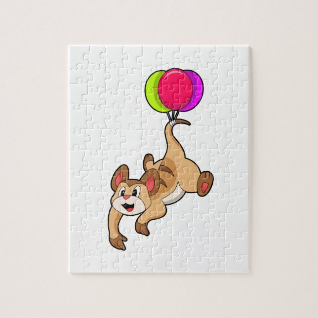 Meerkat mit Balloon Puzzle (Vertikal)