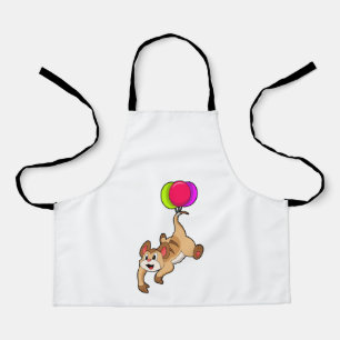 Meerkat mit Balloon Schürze