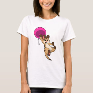 Meerkat mit Balloon T-Shirt
