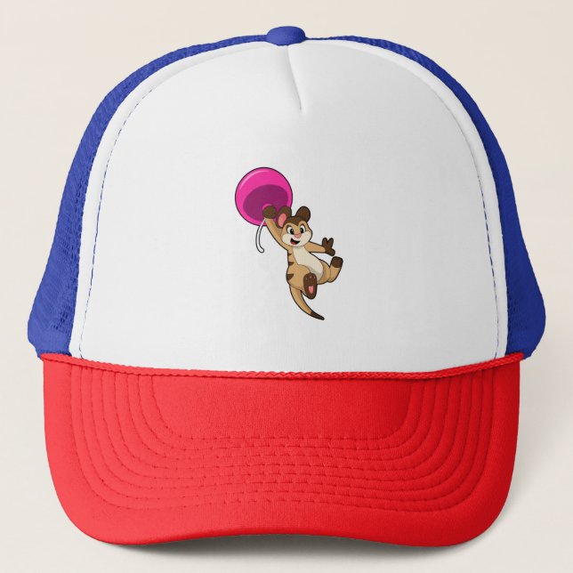 Meerkat mit Balloon Truckerkappe (Vorderseite)