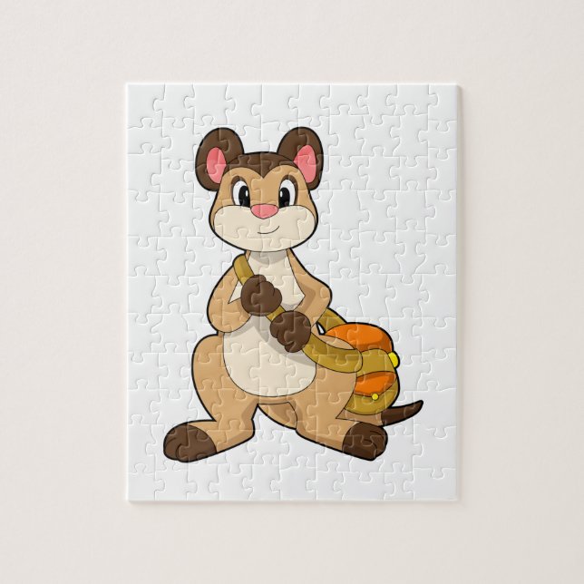 Meerkat mit Beutel Puzzle (Vertikal)