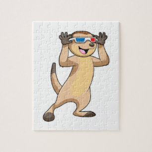 Meerkat mit Brille Puzzle