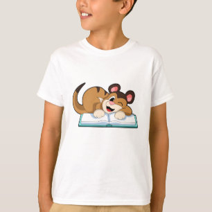 Meerkat mit Buch T-Shirt