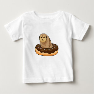 Meerkat mit Donut Baby T-shirt