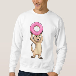 Meerkat mit Donut Sweatshirt