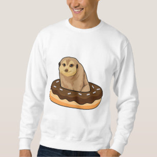 Meerkat mit Donut Sweatshirt