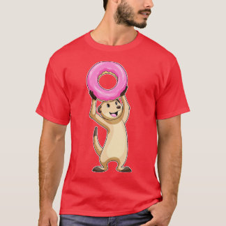 Meerkat mit Donut T-Shirt