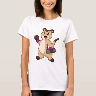 Meerkat mit Dumbell T-Shirt