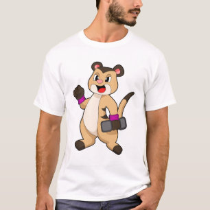 Meerkat mit Dumbell T-Shirt