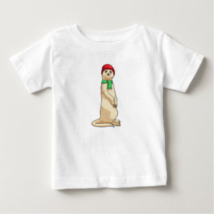 Meerkat mit Hut und Scarf Baby T-shirt