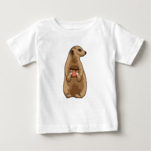 Meerkat mit Muffin Baby T-shirt