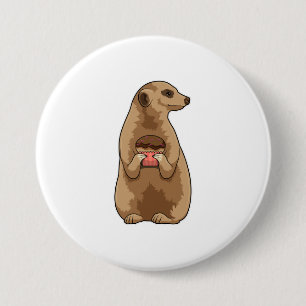 Meerkat mit Muffin Button
