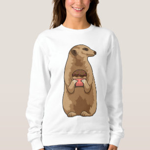 Meerkat mit Muffin Sweatshirt