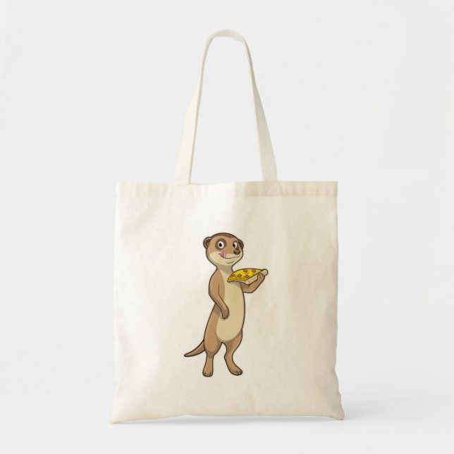 Meerkat mit Pizza Tragetasche (Vorne)
