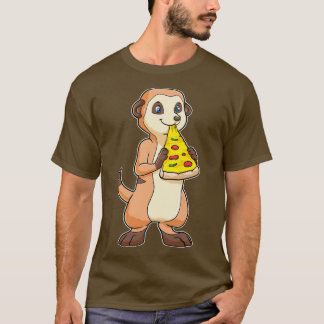 Meerkat mit Pizzarei T-Shirt