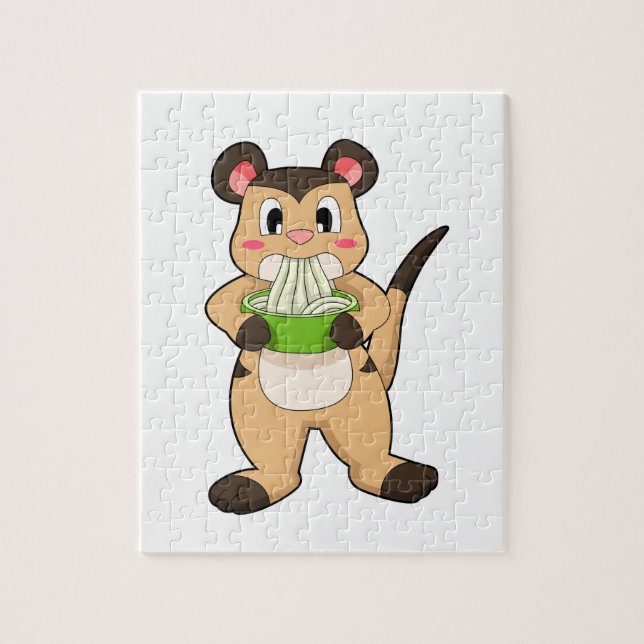 Meerkat mit Ramen Puzzle (Vertikal)