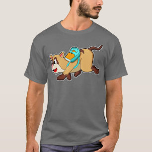 Meerkat mit Rucksack 2 T-Shirt