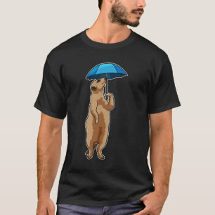 Meerkat mit Schirm T-Shirt