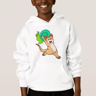 Meerkat mit Snail.PNG Hoodie