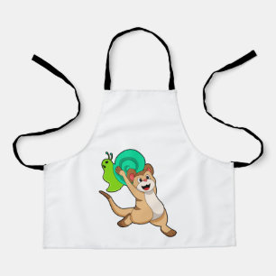 Meerkat mit Snail.PNG Schürze