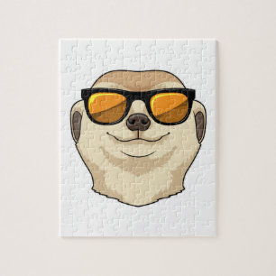 Meerkat mit Sonnenbrille Puzzle