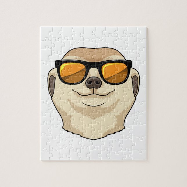 Meerkat mit Sonnenbrille Puzzle (Vertikal)