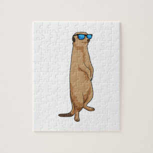 Meerkat mit Sonnenbrille Puzzle