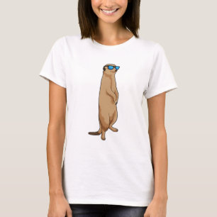 Meerkat mit Sonnenbrille T-Shirt