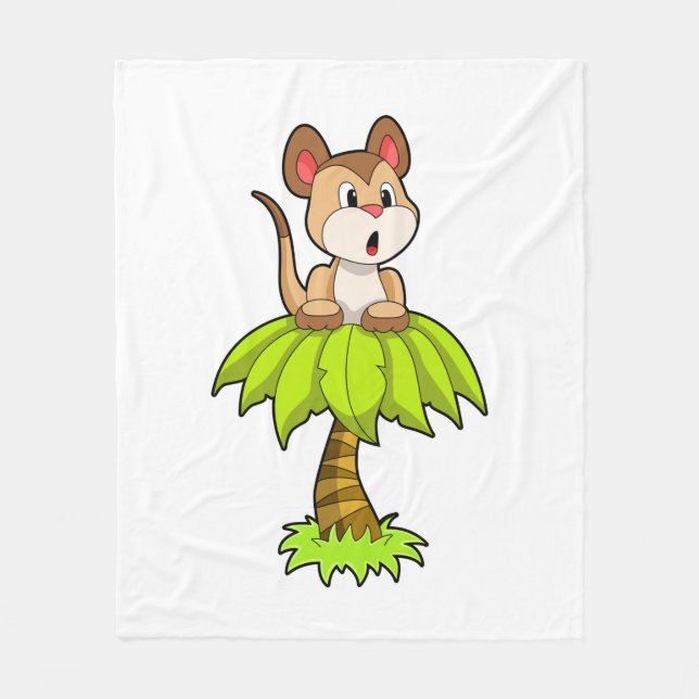 Meerkat mit Tree Fleecedecke (Vorderseite)