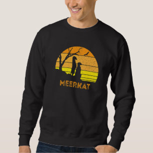 Meerkat Mongoose Kalahari Wüste Sunset Safari Afra Sweatshirt