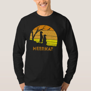 Meerkat Mongoose Kalahari Wüste Sunset Safari Afra T-Shirt
