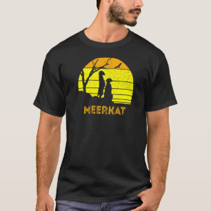 Meerkat Mongoose Kalahari Wüste Sunset Safari Afra T-Shirt