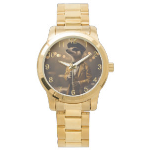 "Meerkat Moonlight: Eine Crooner's Serenade" Armbanduhr
