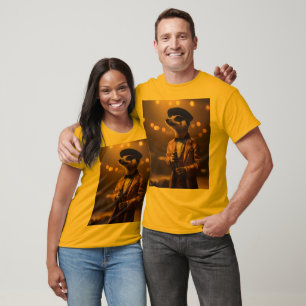 "Meerkat Moonlight: Eine Crooner's Serenade" T-Shirt