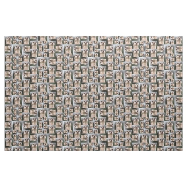 Meerkat Muster Stoff (Fat Quarter (45,7 x 55,9 cm))