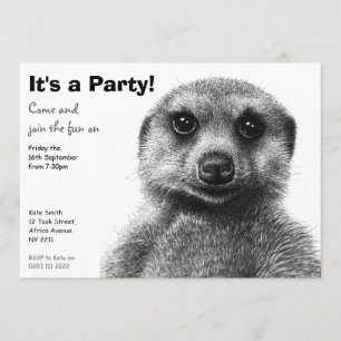 Meerkat Party Einladung