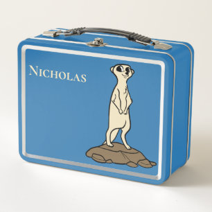 Meerkat Personalisiert Metall Brotdose