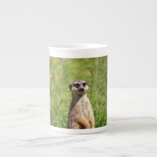 Meerkat Prozellantasse