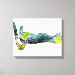 Meerkat Silhouette Leinwanddruck